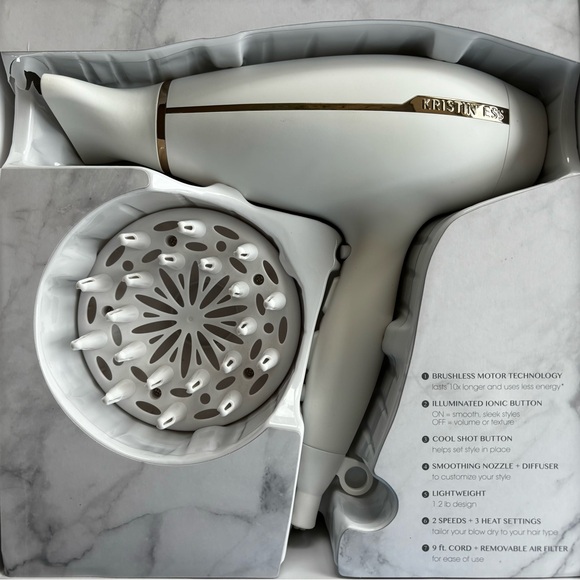 Kristin Ess Iconic Style Professional Blow Dryer - Picture 1 of 8